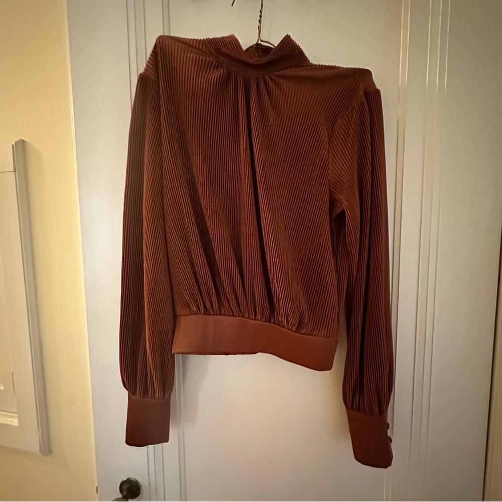 Shimmery High Neck Top